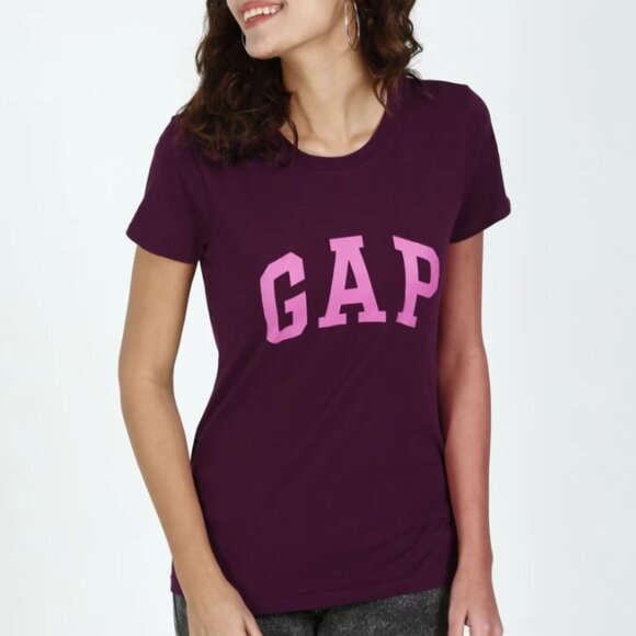 GAP | Printed Burgundy T-Shirt (Size S) - Picture 3 of 3